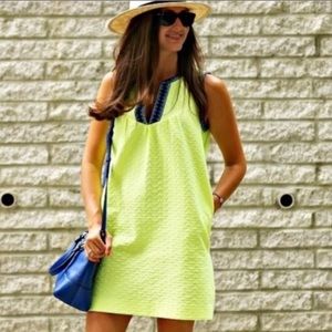 J. Crew Women’s neon green yellow dress 4T tall with pockets!
